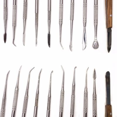 JNT | 10 Pcs / Set Dental Laboratory Kits Wax Carving Tools - Image 3