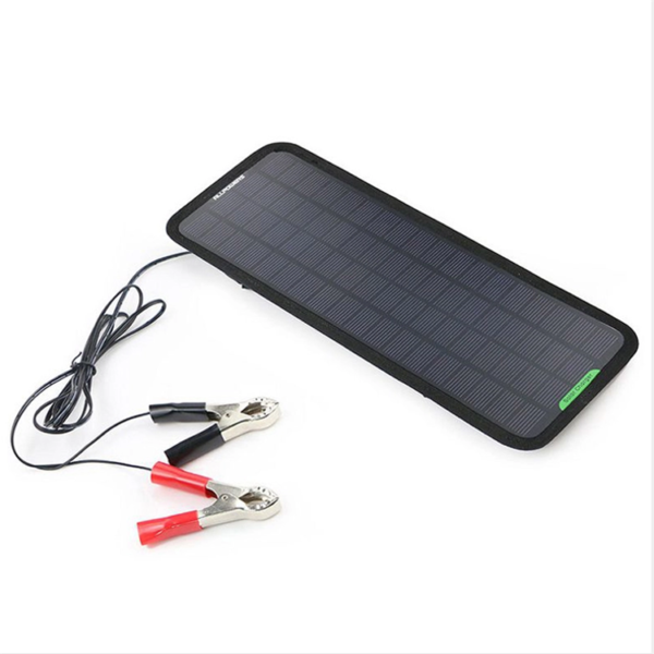 Waterproof & Portable Solar Panel Battery Charger And Maintainer For Cars 12v/7.5w