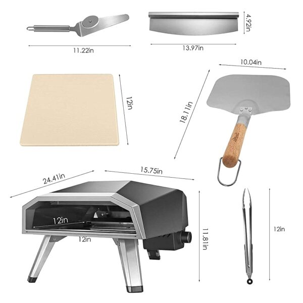 Portable Stainless Steel Pizza Oven And Maker