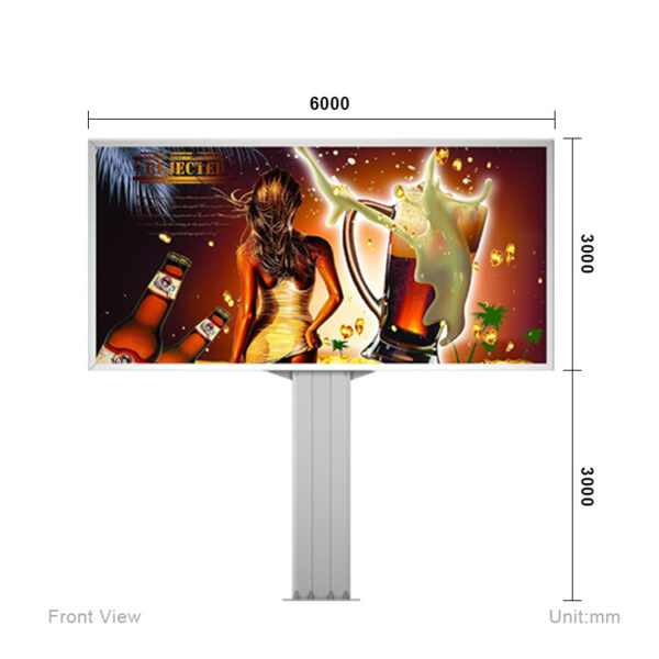 Backlight Led Outdoor One Pole Advertising Light Box (2)