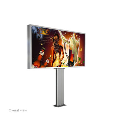 Backlight Led Outdoor One Pole Advertising Light Box