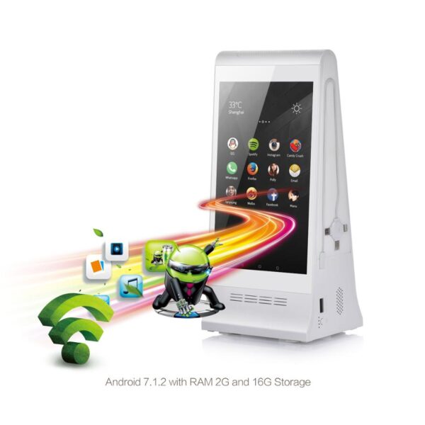 Fyd 868 4g Wifi Android Table Advertising Media Display Player With Touch Screen Dual Lcd