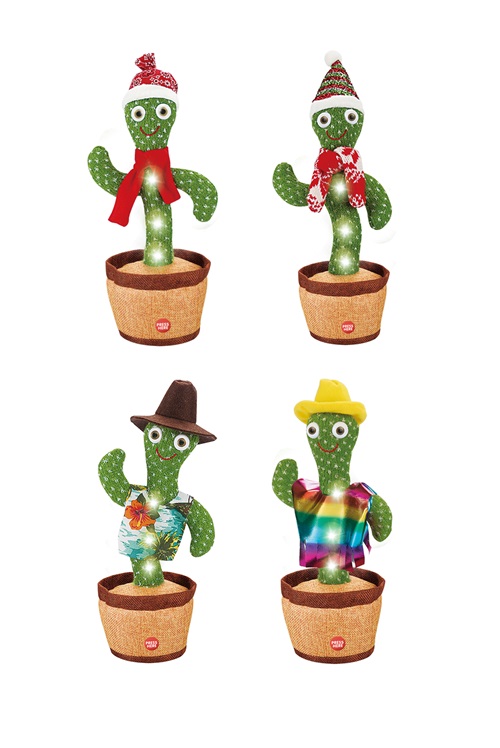 Custom Funny Dancing Cactus Toy With G-Mark