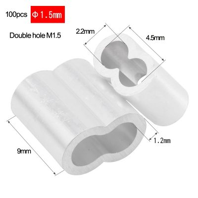 Aluminum Cable Sleeves Fit For 1MM Diameter Cable (T8) - Image 13