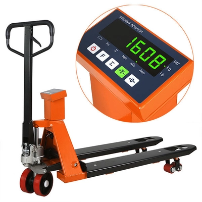 Pt82825076 12e indicator narrow fork pallet jack scale hand pallet truck 1 2 3t with pu wheel.webp